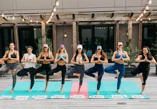 Bachelorette yoga class